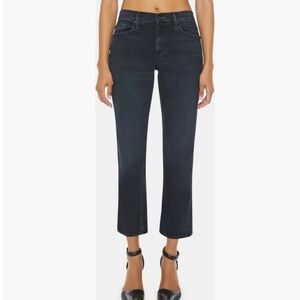 NWT MOTHER The Mid Rise Rider Ankle Jean Dark Wash Size 27